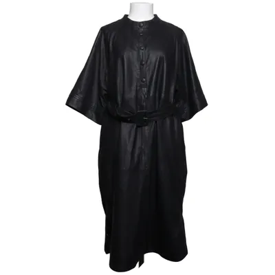 Leather dress (Black) from My Essential Wardrobe Leather, Polyester