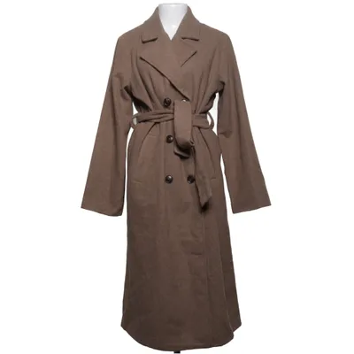 Coat (Beige) from Kaffe Polyester, Wool
