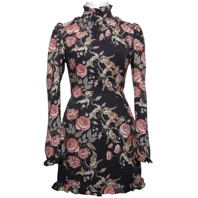 Jurk (Zwart, Meerkleurig) van The Girl Who Elastaan, Polyester