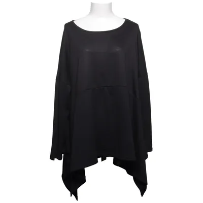 Sweater (Black) from Janina Curved Elastane, Polyester