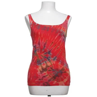 Tank Top (Red, Multicolored) from Rayon Viscose