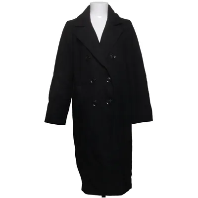 Coat (Black) from Visual Clothing Project Elastane, Polyester, Viscose, Wool