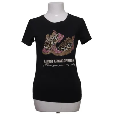 T-shirt (Noir) de Foresta Bella Coton, Élasthane