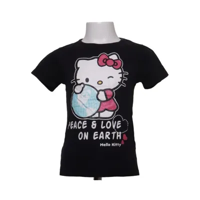 T-shirt (Zwart) van Hello Kitty Katoen