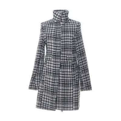 Coat (Black, White) from Miss Posh Acrylic, Nylon, Wool