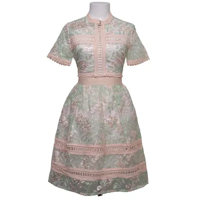 Kjole (Pink, Grøn) fra By Malina Collection Polyester