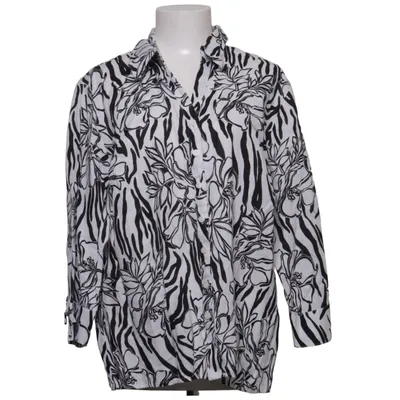 Shirt (Zwart, Wit) van JM Collection Linnen