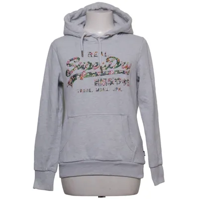Huvtröja (Grå) från Superdry Bomull, Polyester