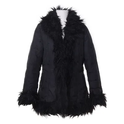 Vinterjacka (Svart) från Hennes Collection Akryl, Pälsimitation, Polyamid, Polyester