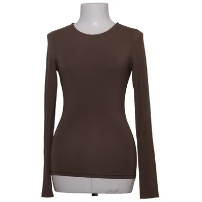 Lange mouwen shirt (Bruin) van White Fox Elastaan, Modal