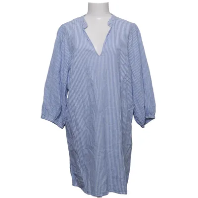 Dress (Blue, Multicolored) from H&M Premium Quality Linen, Cotton