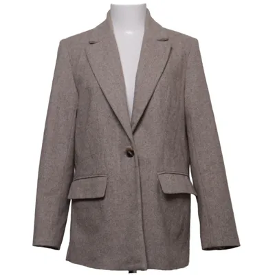 Blazer (Brun) fra Zara Polyester, Uld
