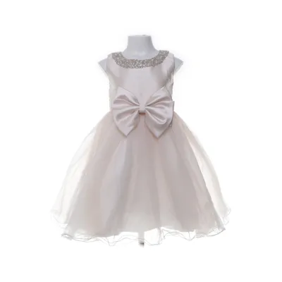 Flower girl dress (Beige) from Little P Cotton, Polyester