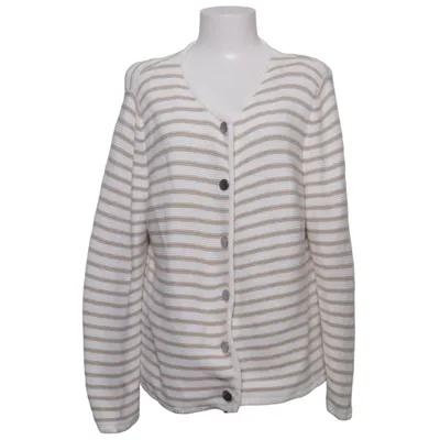 Cardigan (Hvid, Beige) fra Oui Bomuld