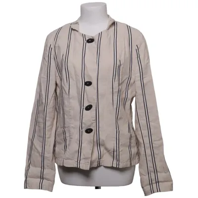 Blazer (Beige, Zwart) van Ella Katoen, Linnen