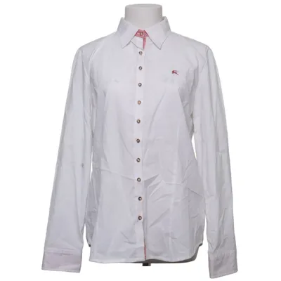 Shirt (White, Red) from Os Trachten Cotton