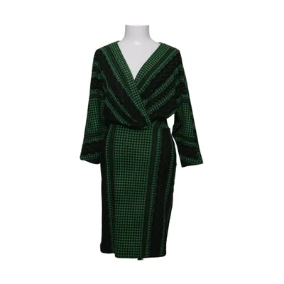 Robe portefeuille (Vert, Noir) de Explosion Élasthane, Polyester, Viscose