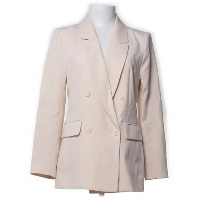 Blazer (Beige, Flerfarvet) fra By Malina Collection Elastan, Polyester