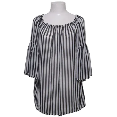 Blouse (Black, White) from LOL Polyester