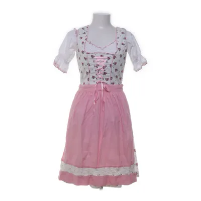 Folk costume (White, Pink) from Fuchs Trachtenmoden Cotton