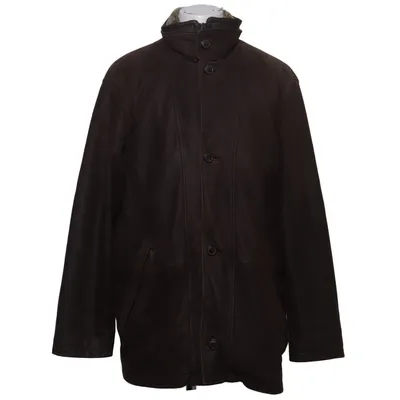 Shearling jas (Bruin) van Trapper Acetaat, Acryl, Leer, Polyamide, Wol