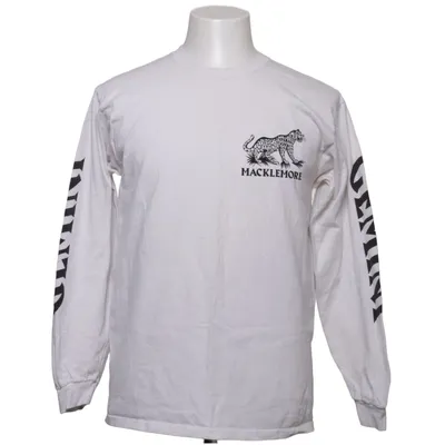 Lange mouwen shirt (Wit) van Gildan Katoen