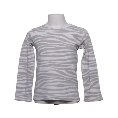 T-shirt à manches longues (Gris, Blanc) de Rackarungar Coton biologique