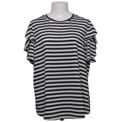 T-shirt (Sort, Hvid) fra Emery Rose Elastan, Polyester