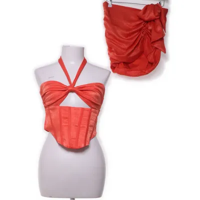 Sæt (Orange) fra PrettyLittleThing Bomuld, Polyester