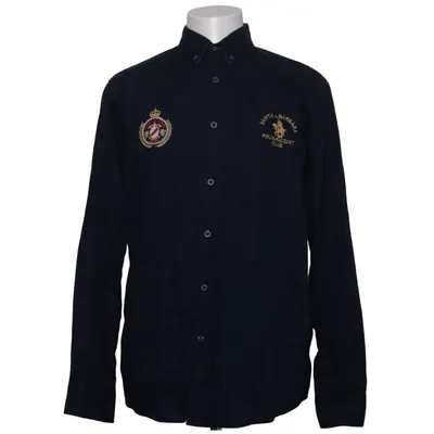 Overhemd (Blauw) van Santa Monica Polo Club Katoen