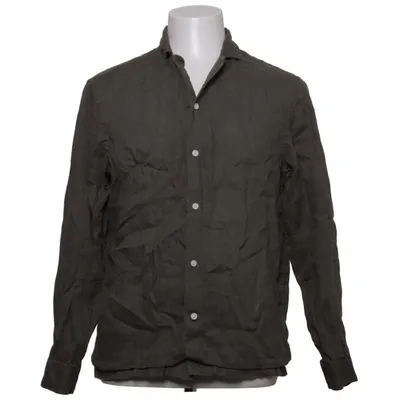 Shirt (Groen) van H&M Man Linnen