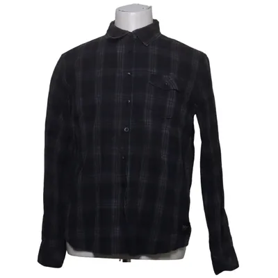 Flanellen overhemd (Blauw, Grijs) van Black Premium Katoen