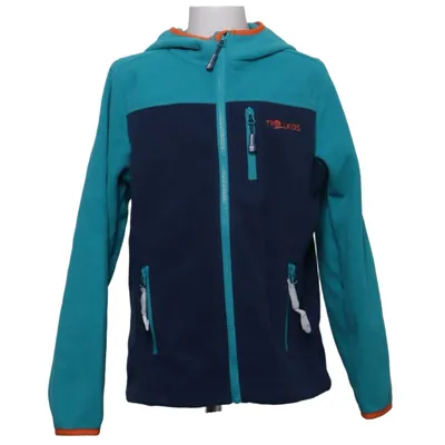 Fleece jas (Blauw, Turquoise, Oranje) van Trollkids Polyester