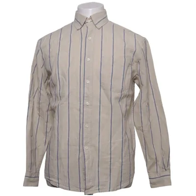 Shirt (Beige, Blauw) van Cubus Katoen, Linnen