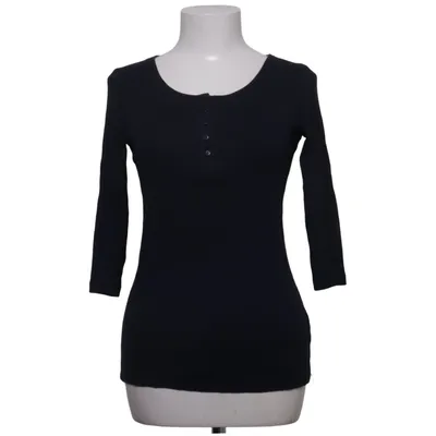 Henley shirt (Zwart) van C&A Katoen, Elastaan