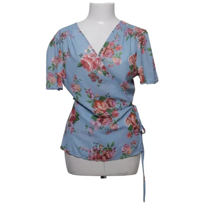 Blouse portefeuille (Bleu, Multicolore) de Fashion Union Polyester