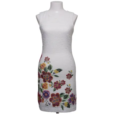 Jurk (Wit, Meerkleurig) van Desigual Elastaan, Polyester, Viscose