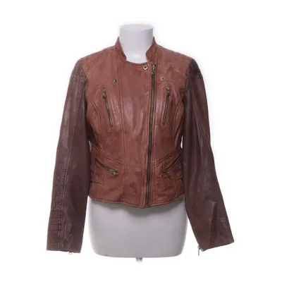 Bikerjacka (Brun) från Saki Skinn, Polyester