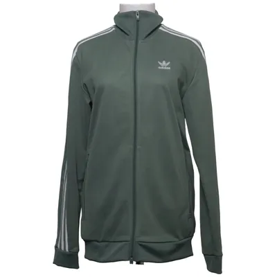 Trainingsjack (Groen, Wit) van Adidas Katoen, Elastaan, Polyester