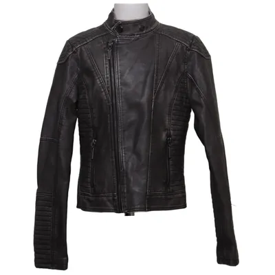 Bikerjacka (Grå) från Charles Vögele Polyester, Polyuretan, Viskos
