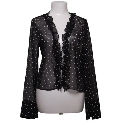 Blouse (Black, White) from Zara