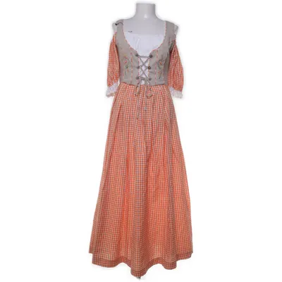 Dirndl (Oranje, Meerkleurig) van Stockerpoint Katoen, Linnen, Polyester
