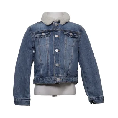 Veste en jeans fourrée (Bleu) de H&M Coton, Polyester