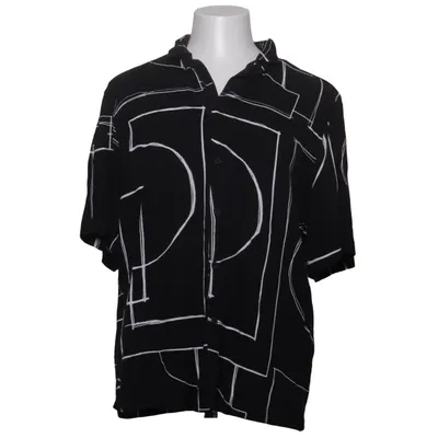 Short sleeve shirt (Black, White) from Zara Viscose