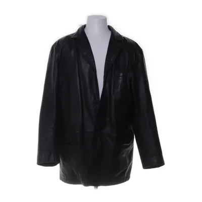 Läderkavaj (Svart) från KappAhl Skinn, Polyamid, Acetat