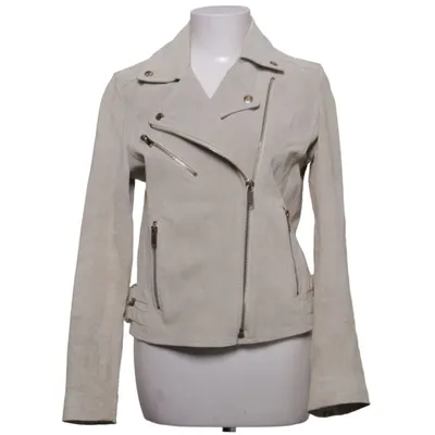 Bikerjacka (Beige) från Livelo Polyester, Skinn