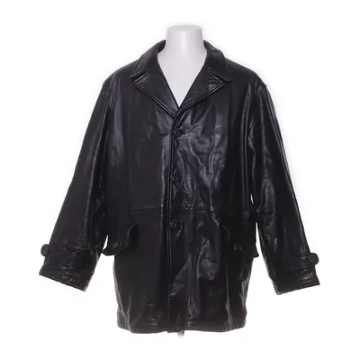 Leather coat (Black) from Armani Jeans Leather