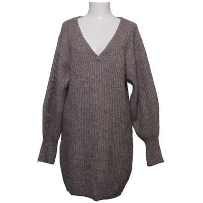 Dress (Beige, Gray) from H&M Polyester, Acrylic, Wool