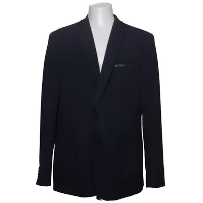 Blazer (Blue, Gray) from Strokesman's Elastane, Polyester, Viscose