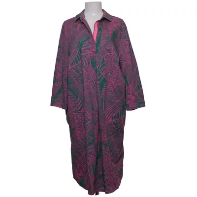 Robe (Rose, Vert) de Va Bene Coton, Élasthane